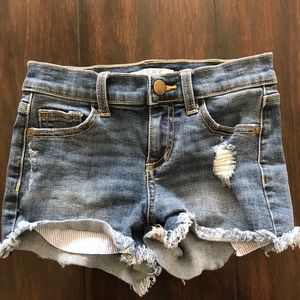 SP Black Distressed Denim Shorts